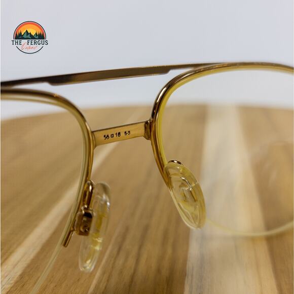 VTG Safilo ELASTA Italy Eyeglass Frames Tortoise Aviator 56[]16 / 5-5 / 3714A/N - Picture 7 of 11